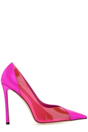 Jimmy Choo Cass 110 Panelled Satin Pumps