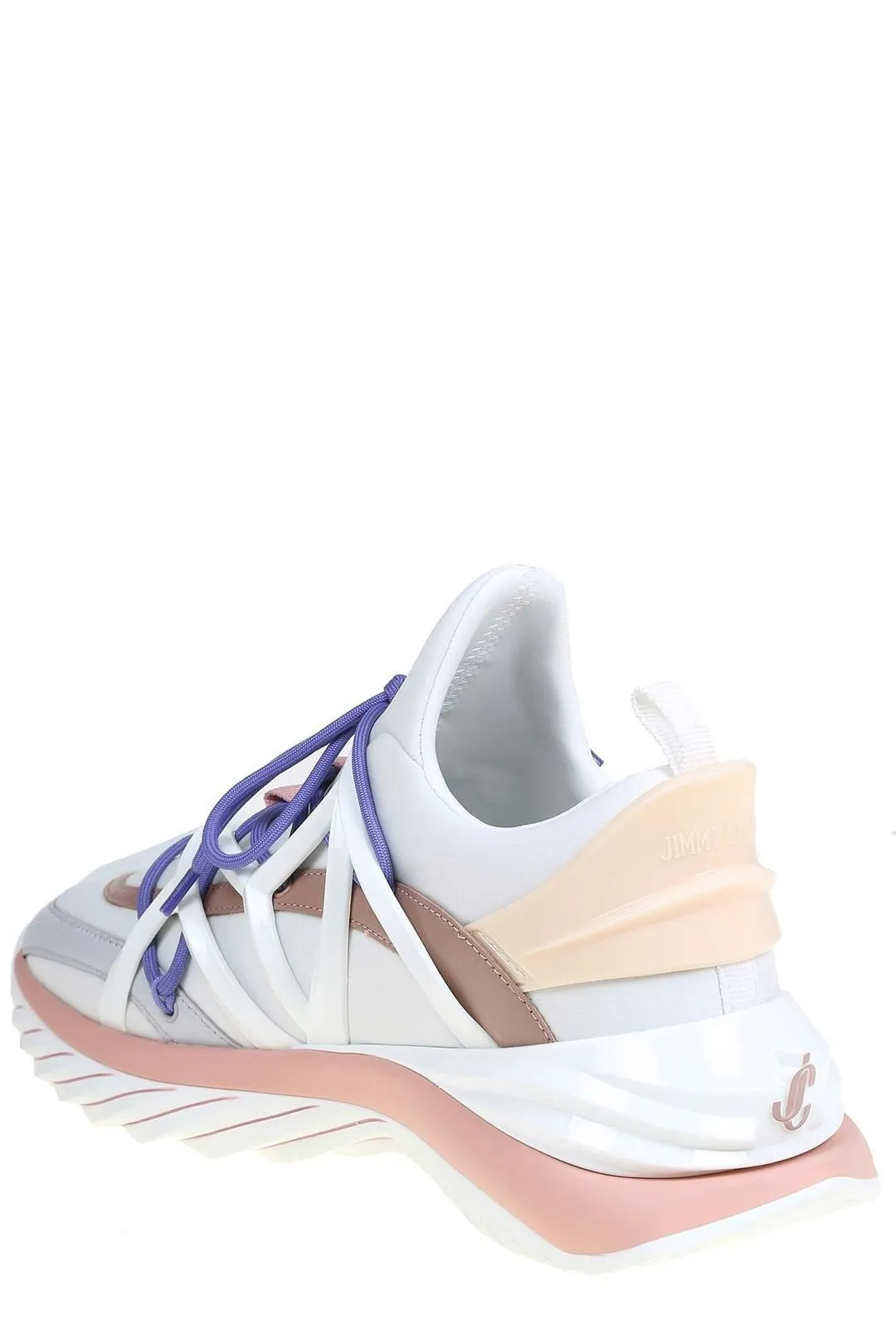 Jimmy Choo Logo Detailed Lace-Up Sneakers