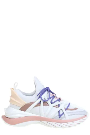 Jimmy Choo Logo Detailed Lace-Up Sneakers