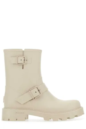 Jimmy Choo Yael Flat Buckle-Detailed Rain Boots