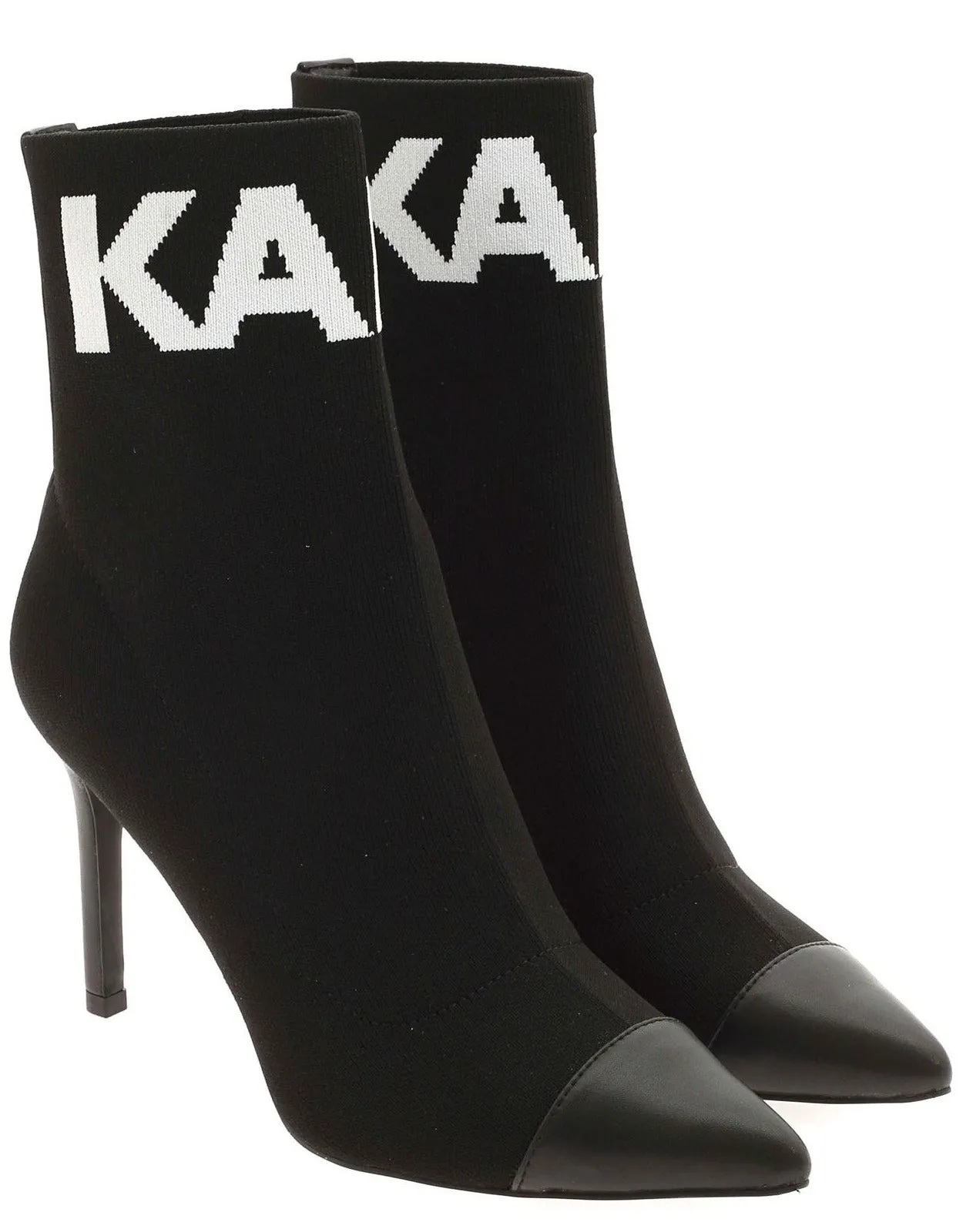 Karl Lagerfeld Pandora Logo Intarsia Ankle Boots