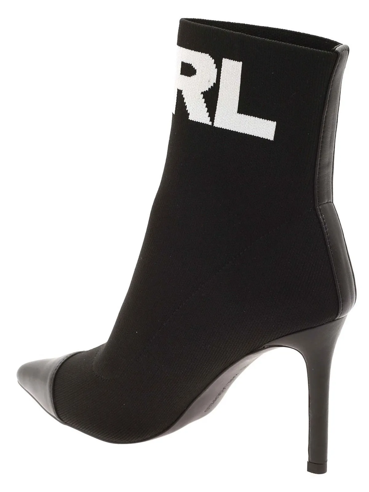 Karl Lagerfeld Pandora Logo Intarsia Ankle Boots
