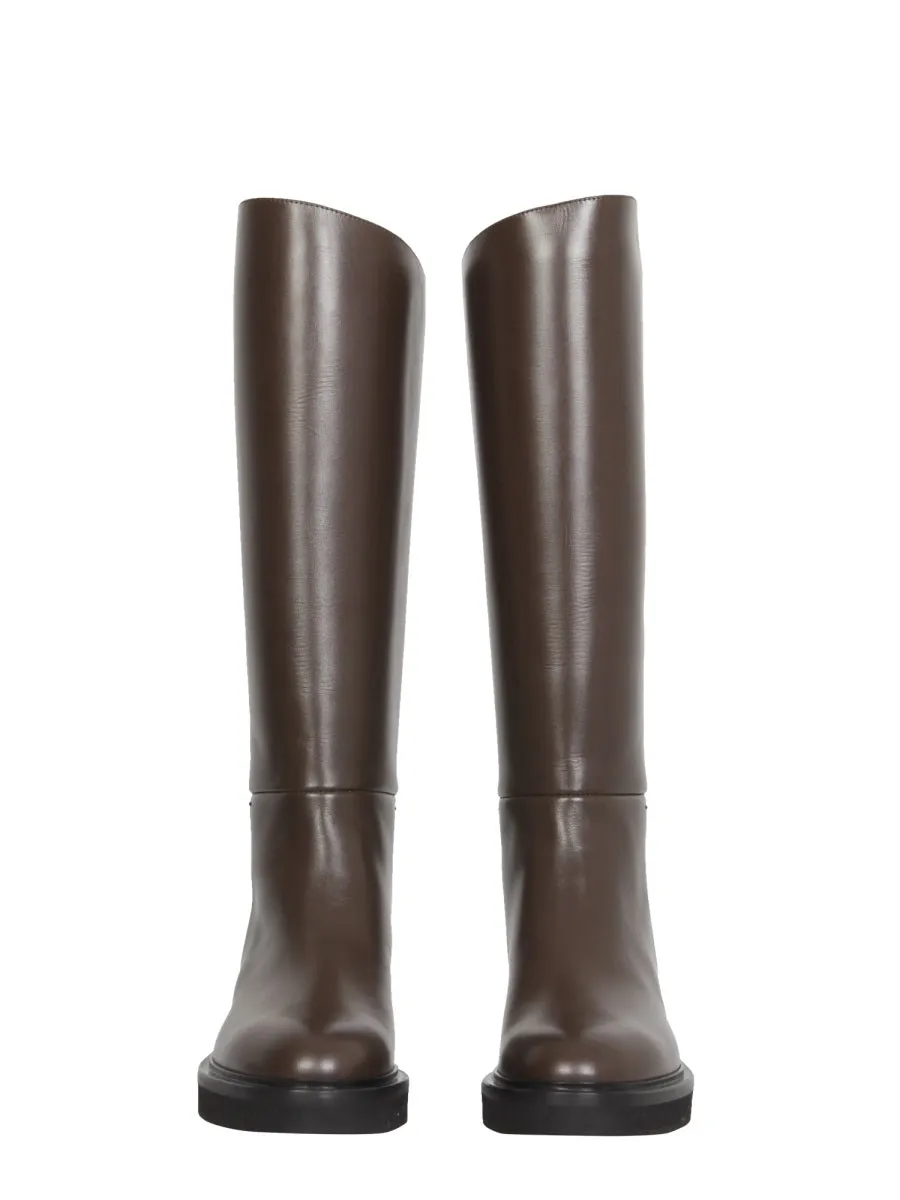 Khaite Derby Knee High Riding Boots