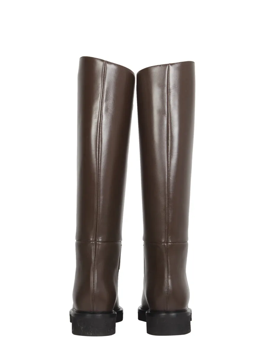 Khaite Derby Knee High Riding Boots