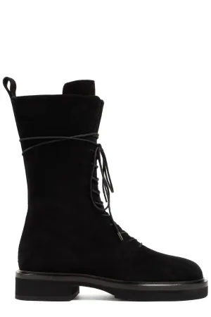 Khaite The Conley Lace Up Boots