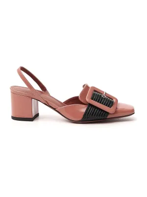 L'Autre Chose Buckle Motif Slingback Pumps