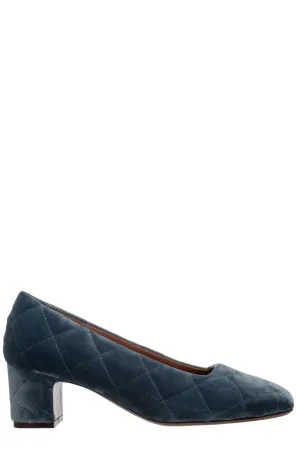 L'Autre Chose Square Toe Quilted Pumps