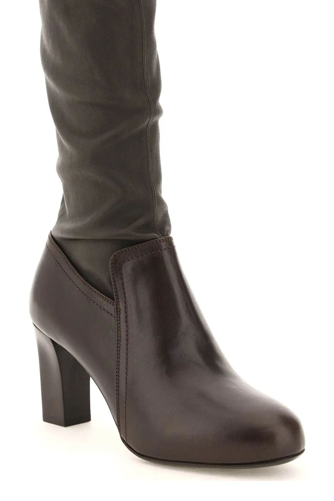 Lemaire Over-The-Knee Block-Heel Boots