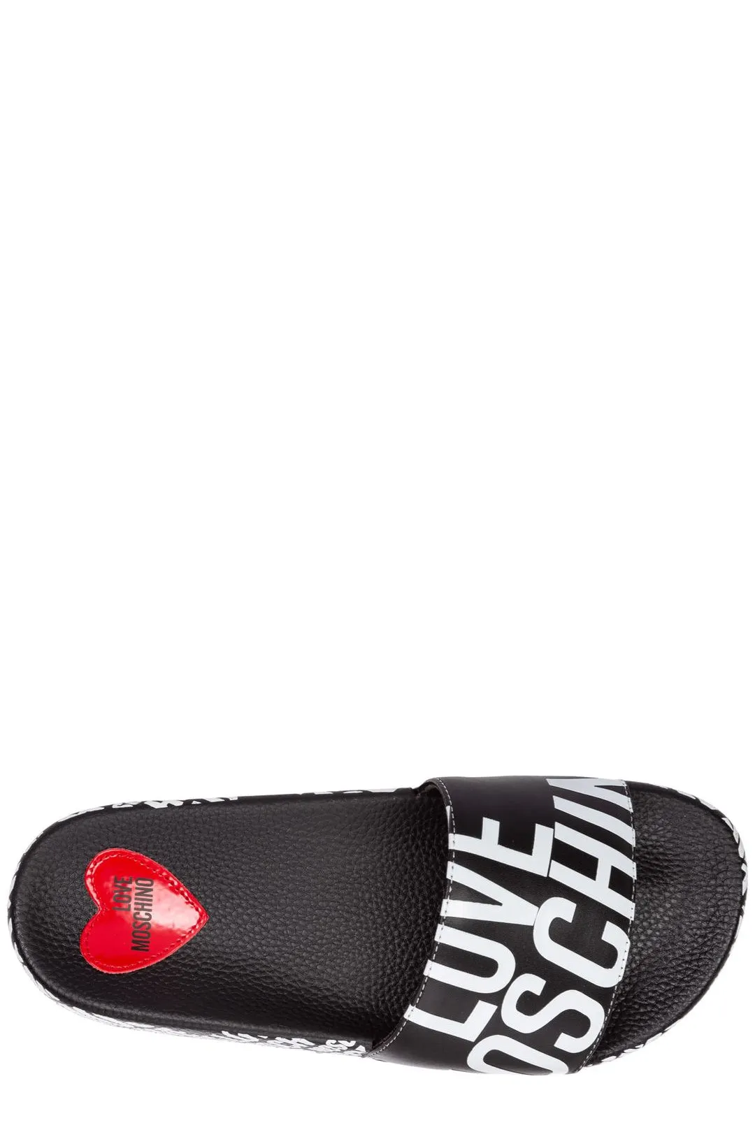 Love Moschino Allover Logo Printed Slides