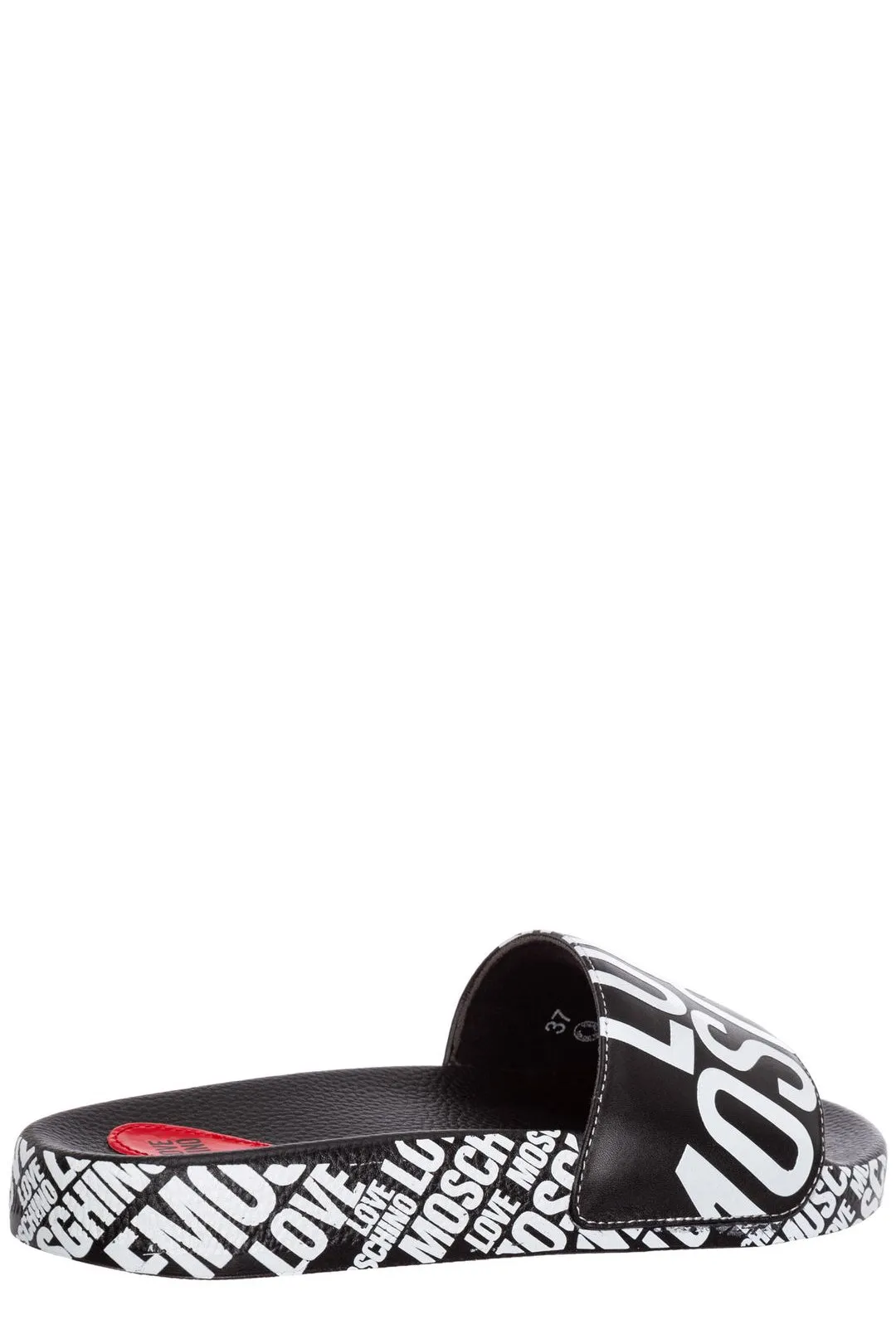 Love Moschino Allover Logo Printed Slides