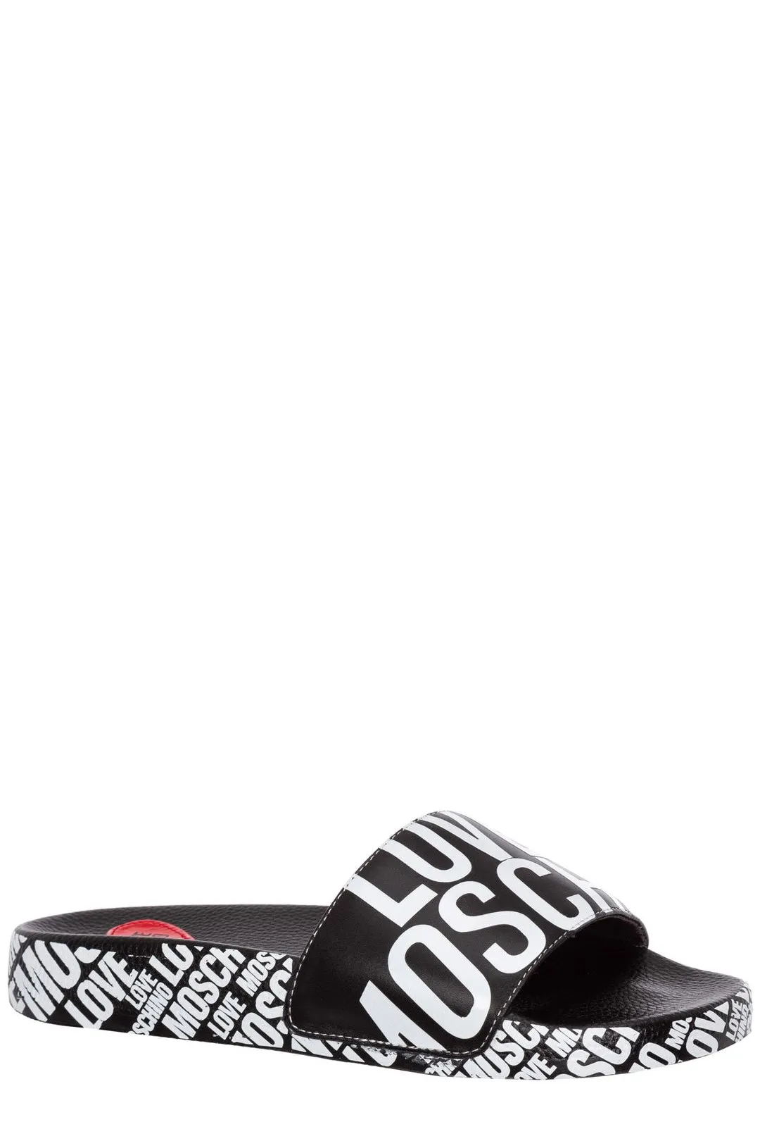 Love Moschino Allover Logo Printed Slides