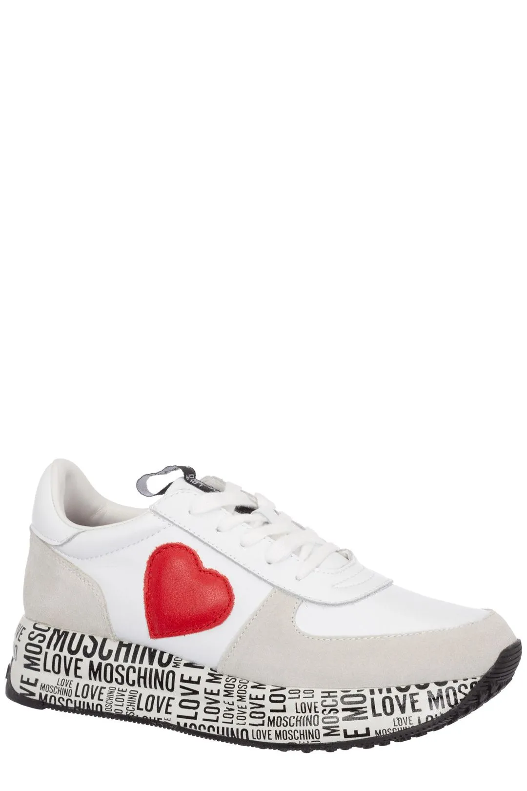 Love Moschino Logo Printed Low-Top Platform Sneakers