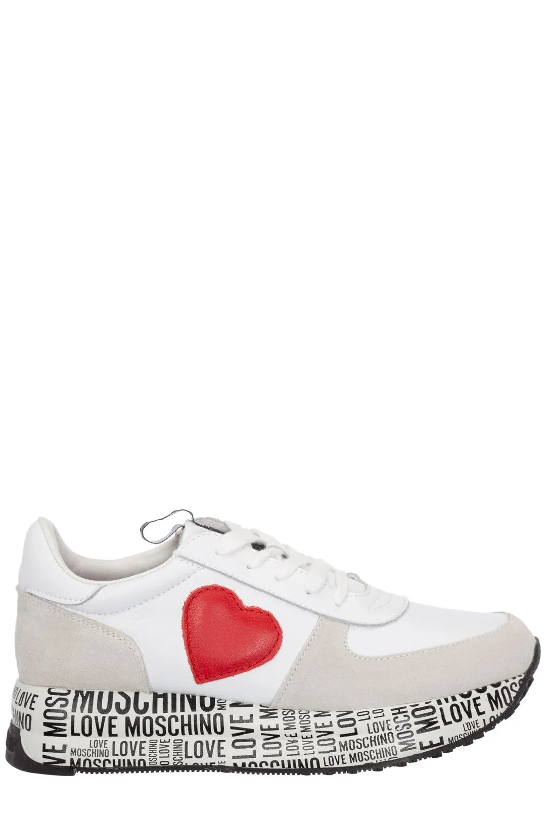 Love Moschino Logo Printed Low-Top Platform Sneakers