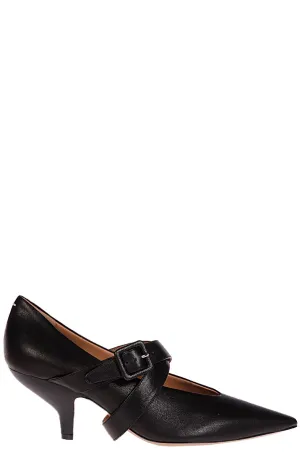 Maison Margiela Cross-Strapped Pointed Toe Pumps