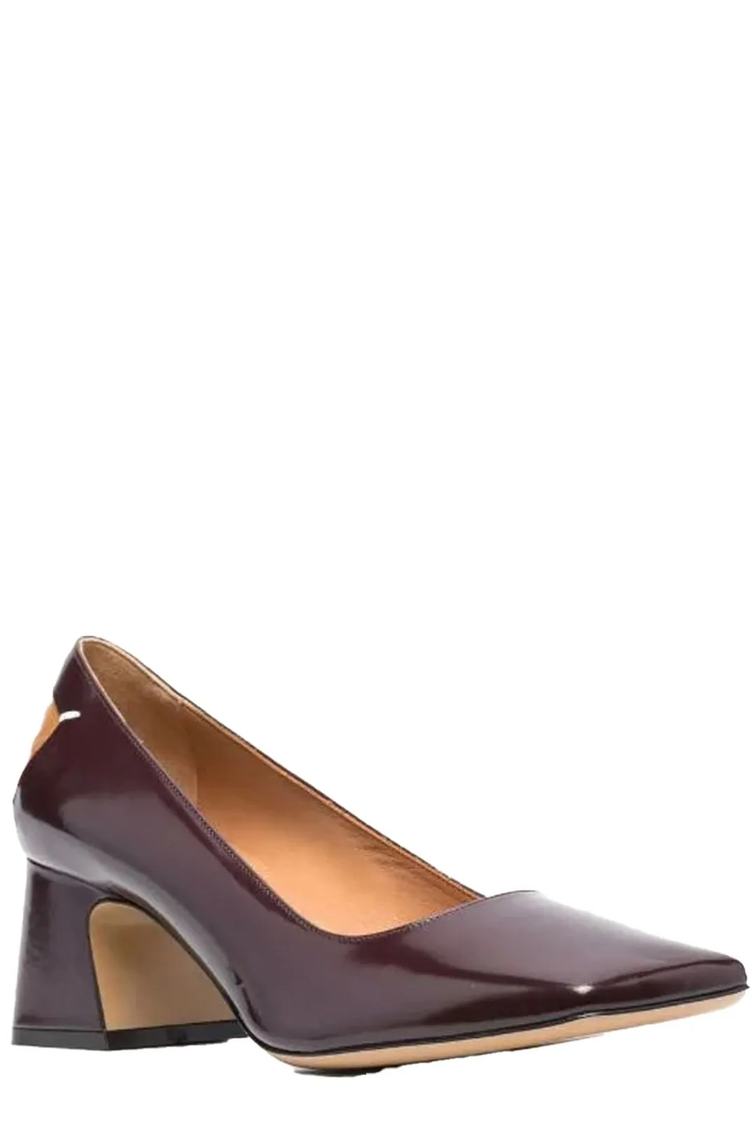 Maison Margiela Square-Toe Low Heel Pumps