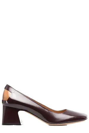 Maison Margiela Square-Toe Low Heel Pumps