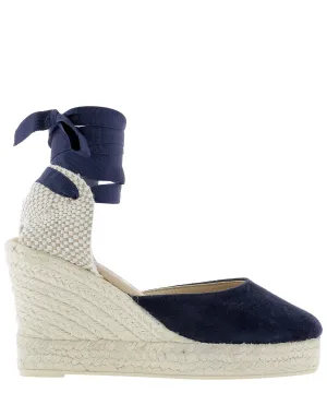 Maneb Wrap-Tie Wedge Espadrilles
