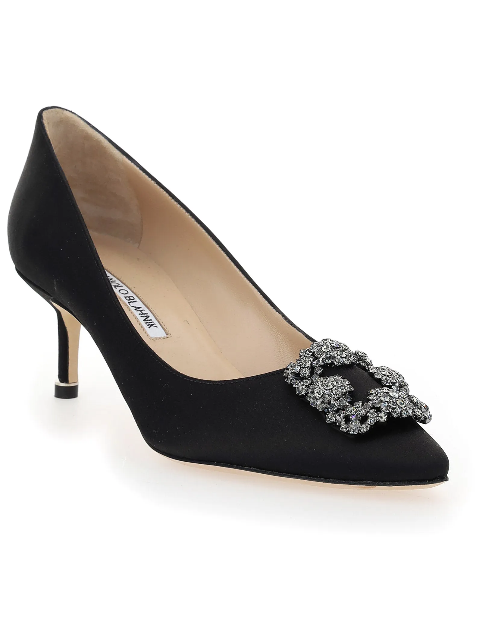 Manolo Blahnik Hangisi Jewel Embellished Pumps