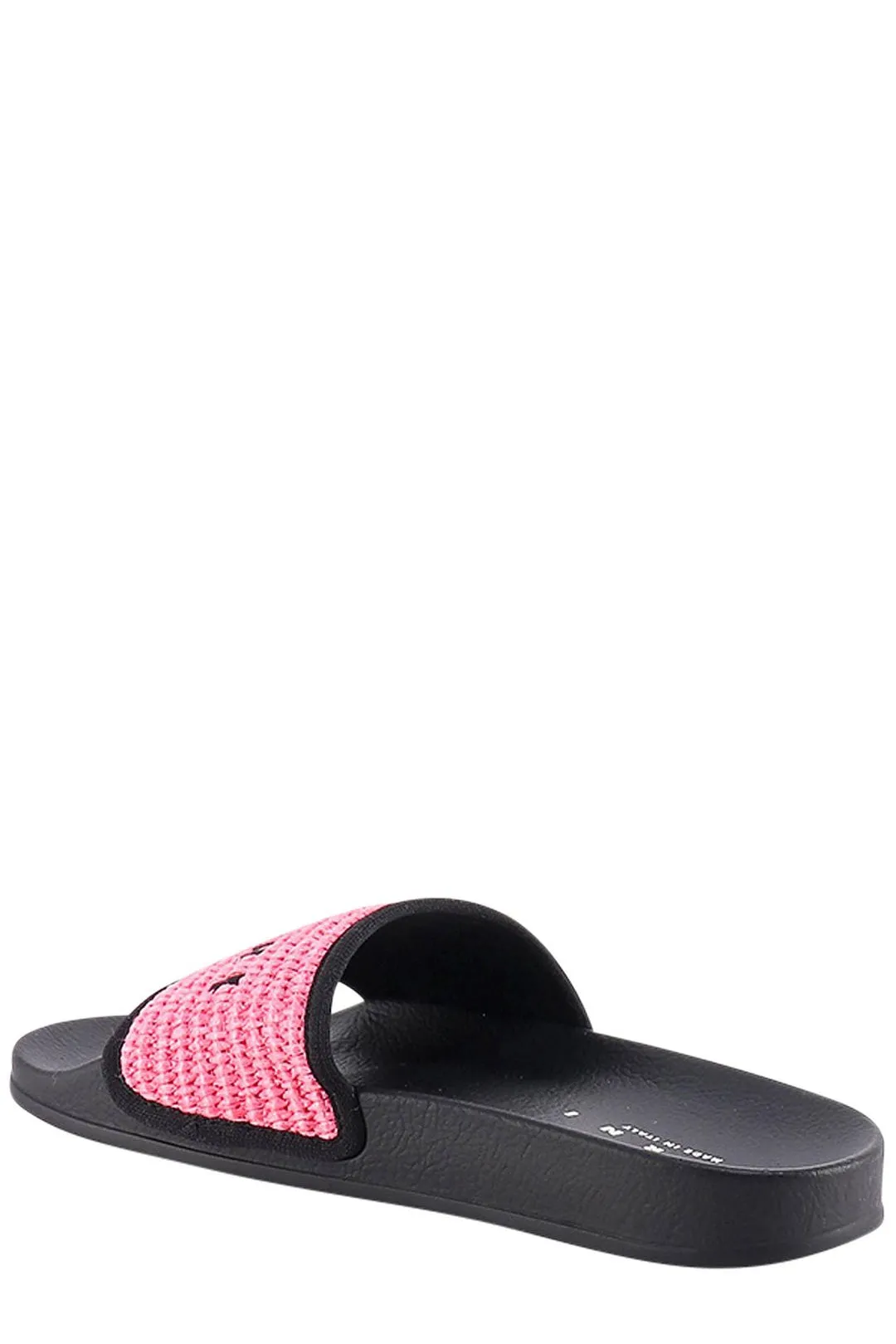 Marni Logo Embroidered Slip-On Slides