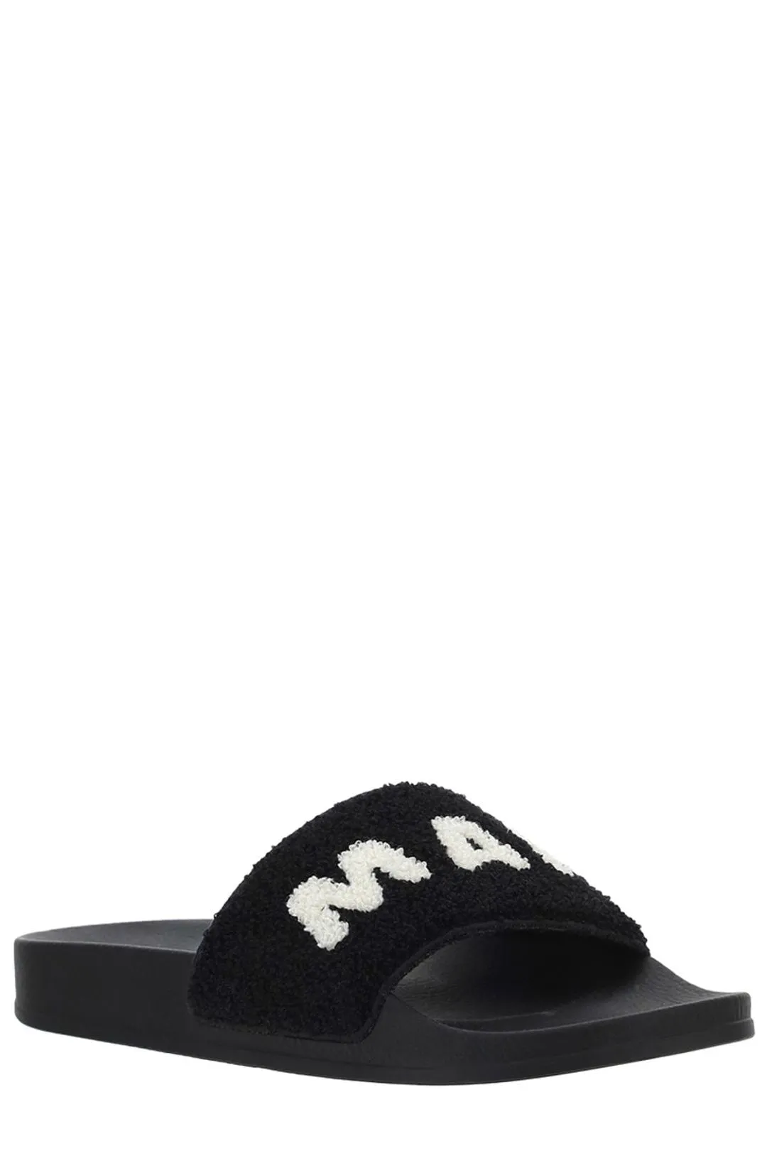 Marni Textured Logo Detailed Slip-On Slides