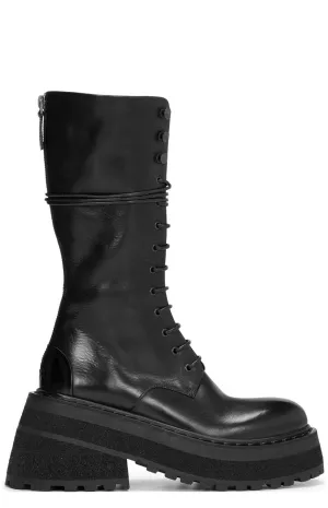 Marsll Block Heel Lace-Up Boots