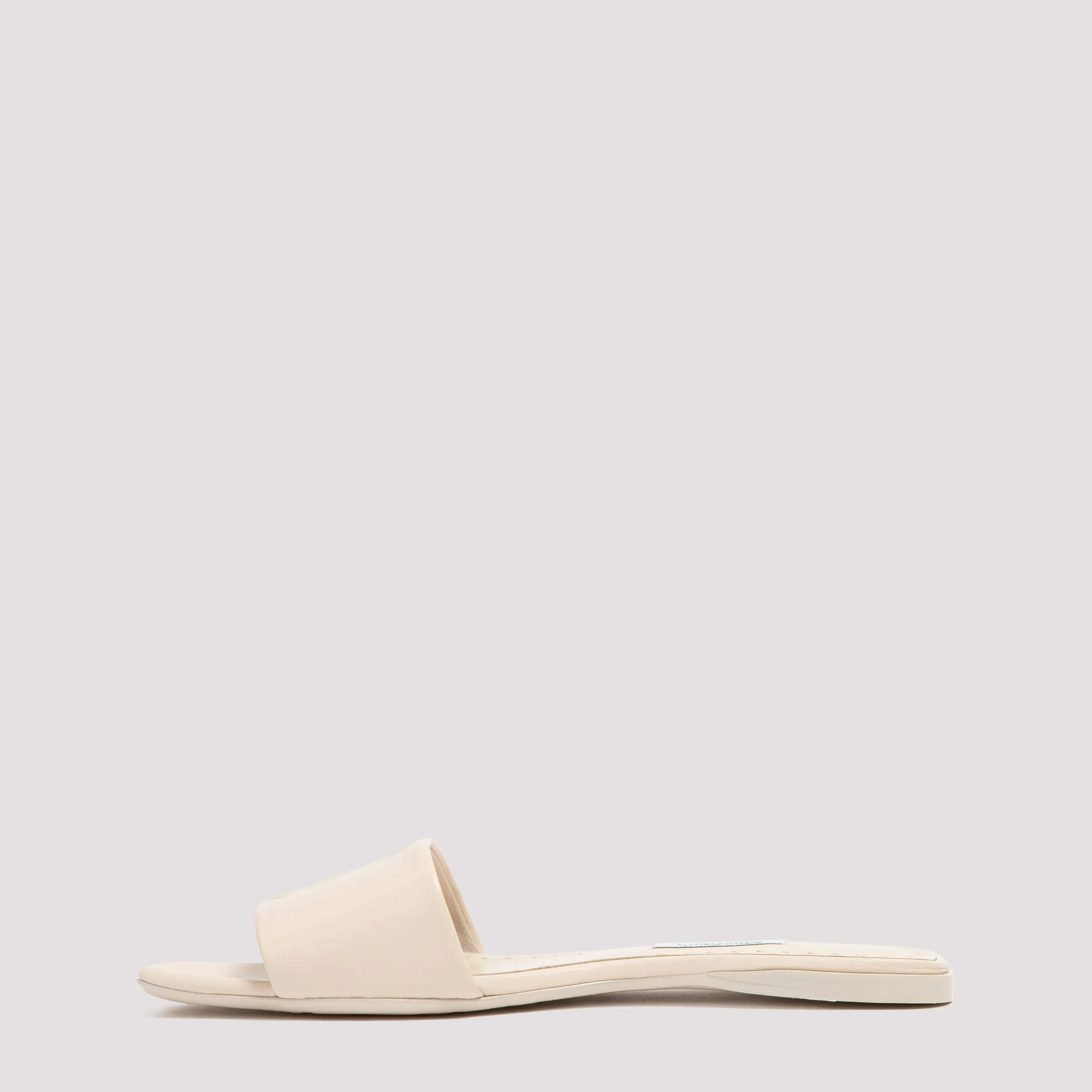 Max Mara Logo Embossed Flat Sandals