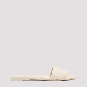 Max Mara Logo Embossed Flat Sandals