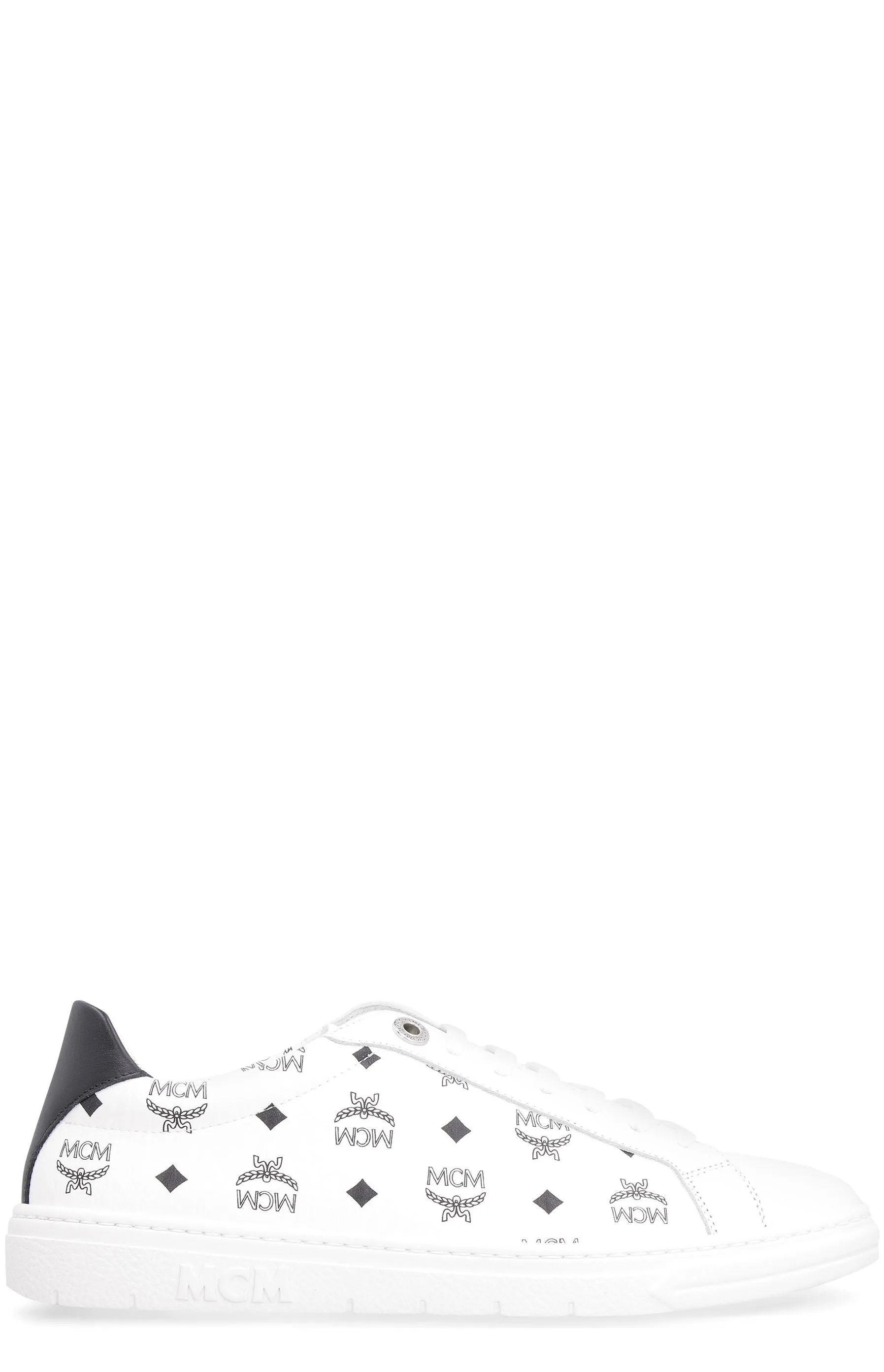 MCM Terrain Derby Monogram Lace-Up Sneakers