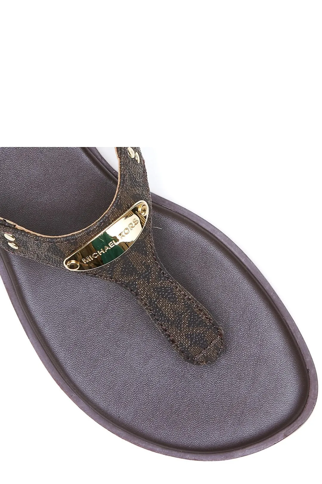 Michael Michael Kors Monogram Thong Sandals
