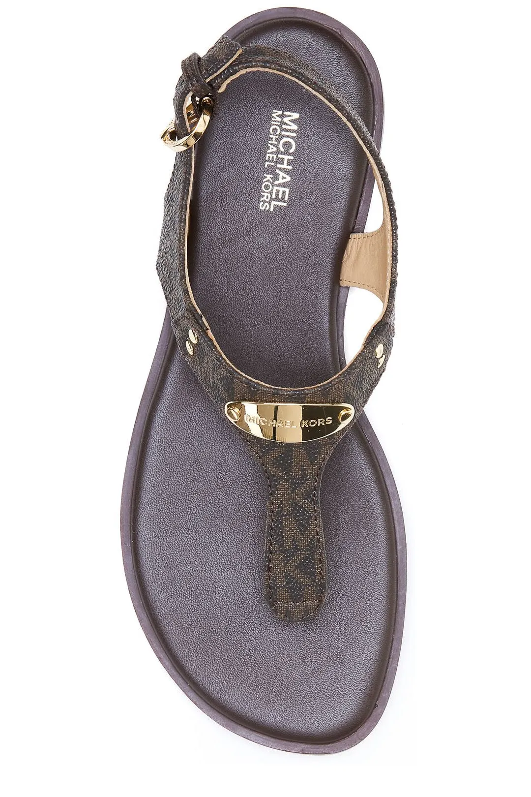 Michael Michael Kors Monogram Thong Sandals