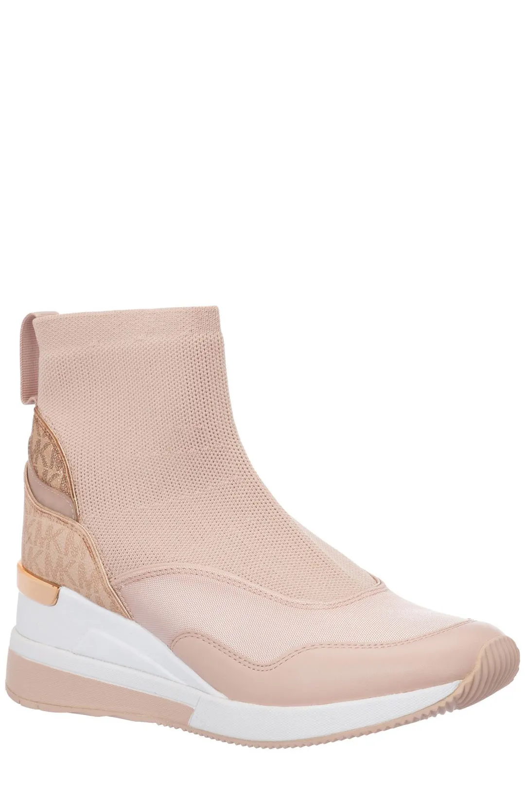 Michael Michael Kors Swift Bootie Logo Print Boot Sneakers