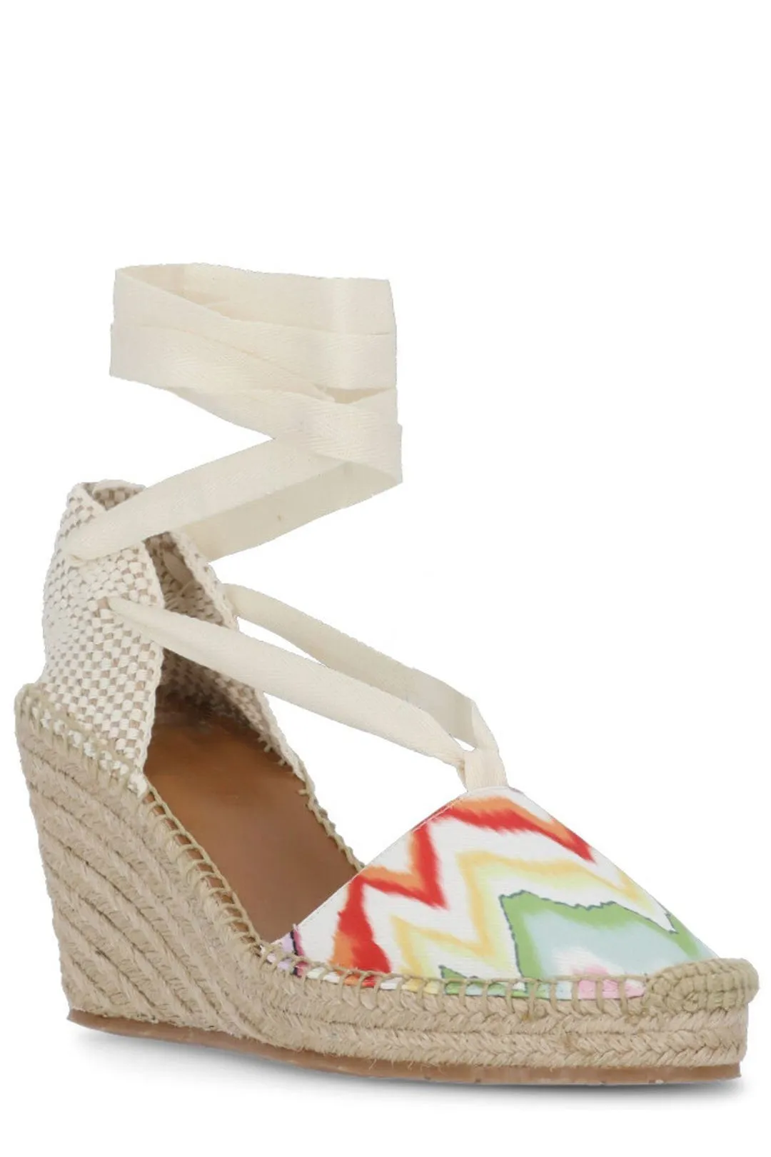Missoni Zigzag Printed Ankle Strap Espadrilles
