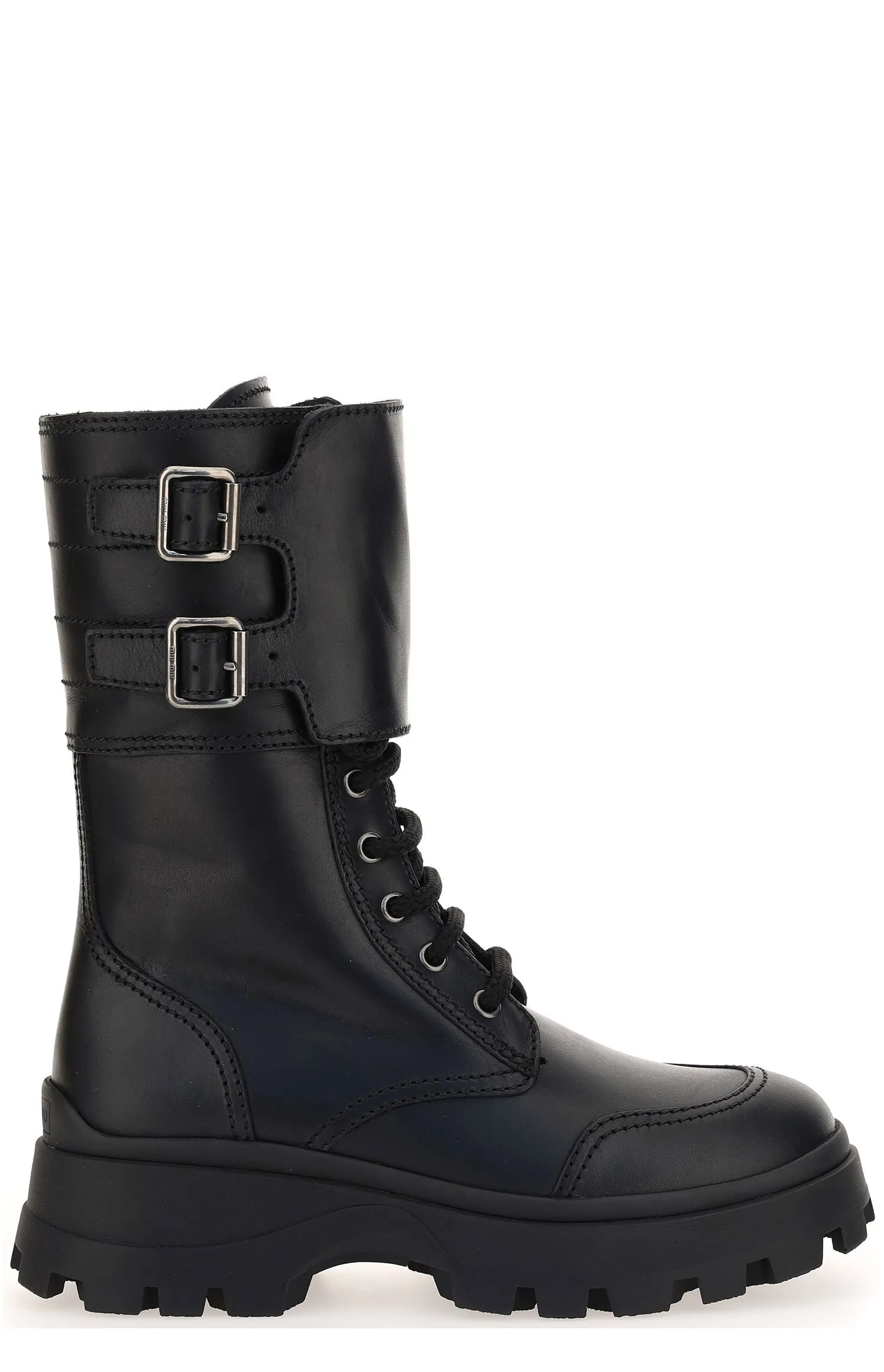 Miu Miu Double Buckle Boots