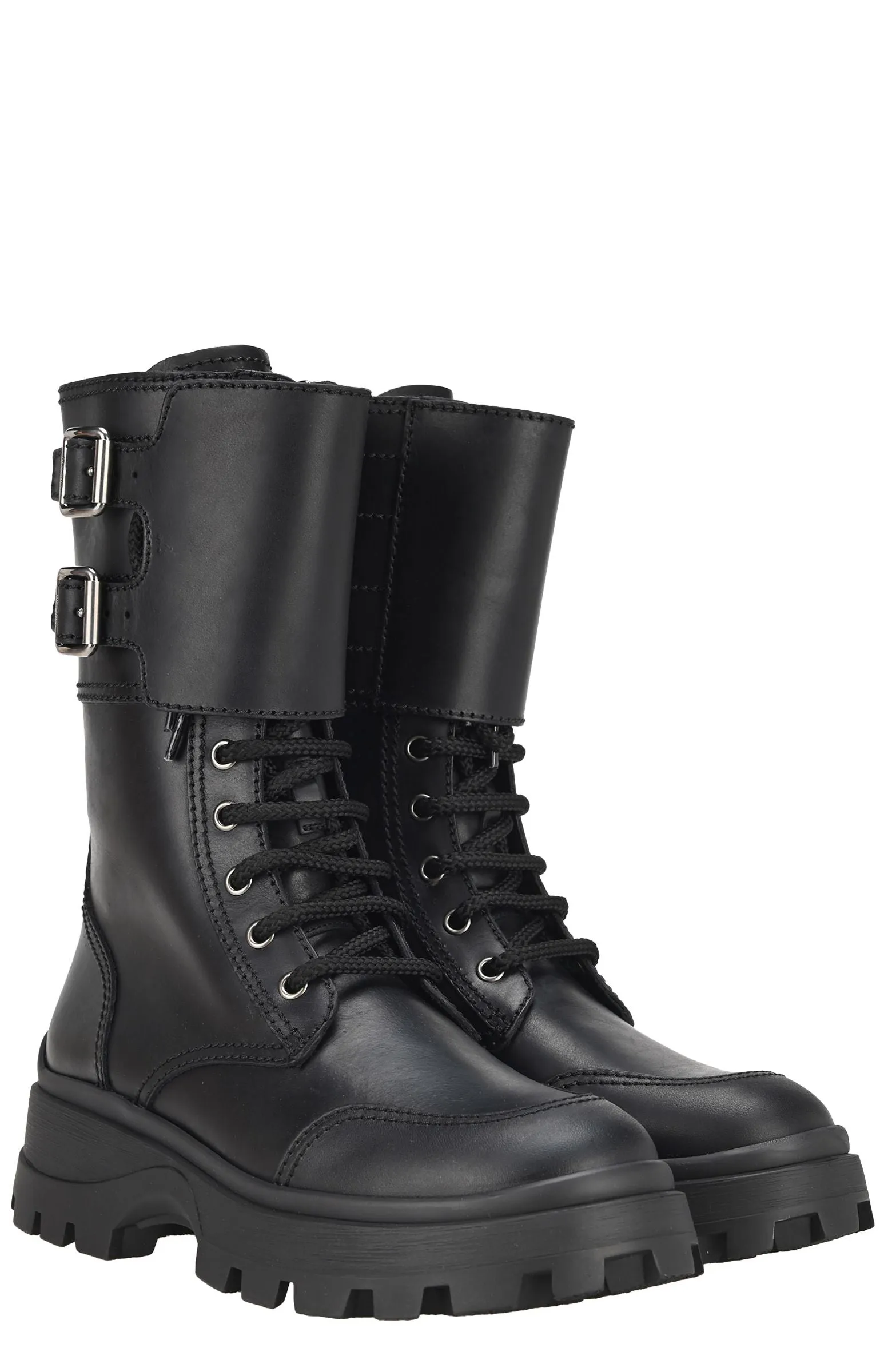 Miu Miu Double Buckle Boots