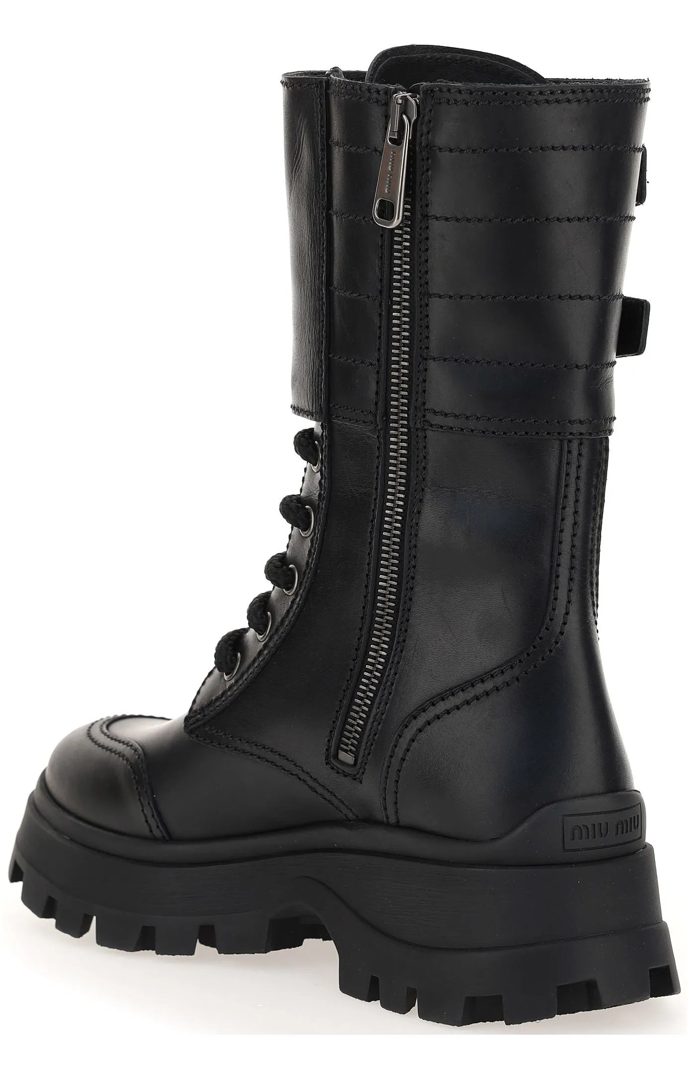 Miu Miu Double Buckle Boots