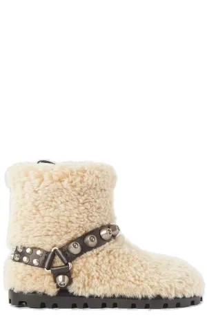 Miu Miu Shearling Stud Boots