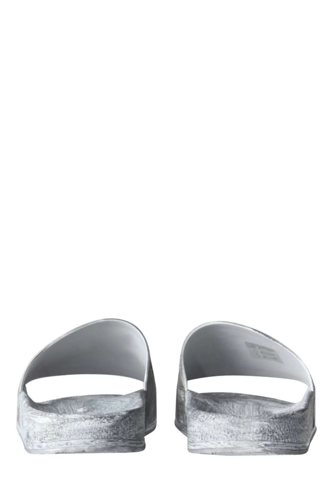 MM6 Maison Margiela Logo Embossed Distressed Slides