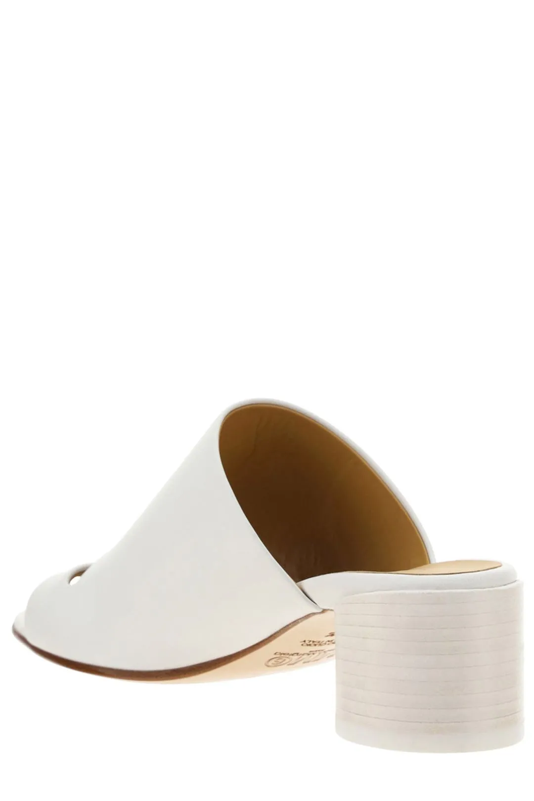 MM6 Maison Margiela Open-Toe Heeled Mules