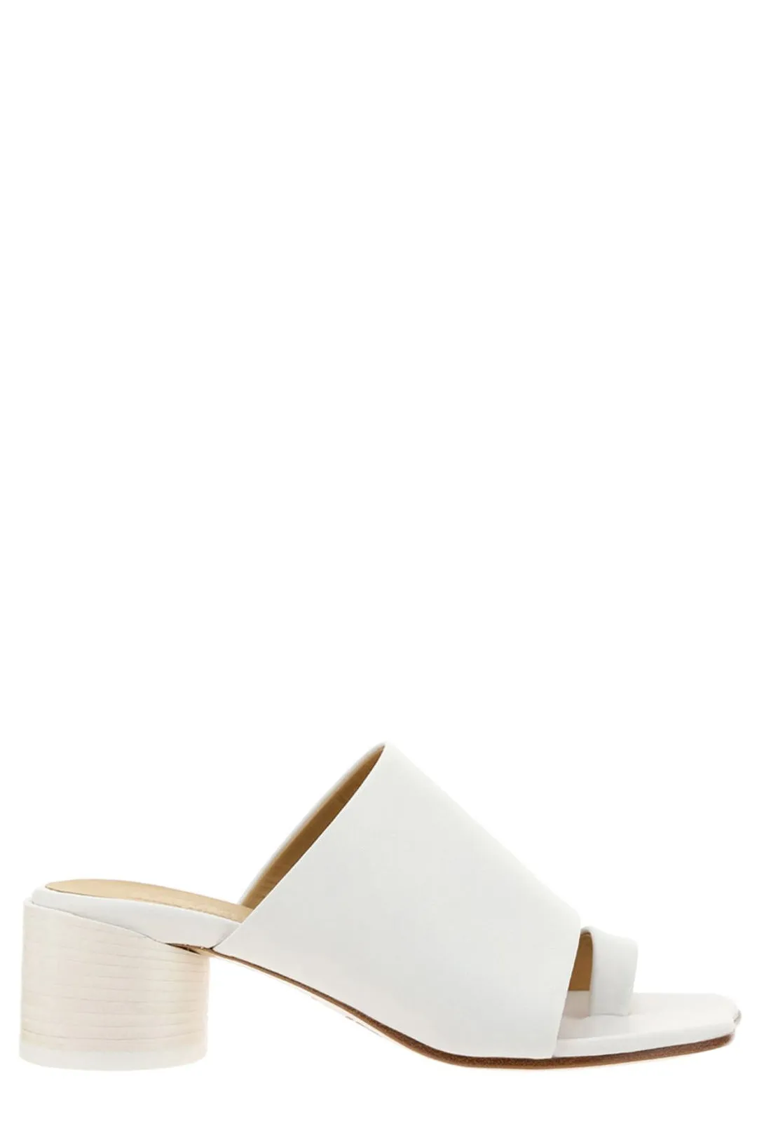 MM6 Maison Margiela Open-Toe Heeled Mules