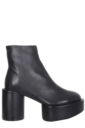 MM6 Maison Margiela Platform Zipped Ankle Boots