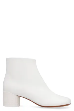 MM6 Maison Margiela Square Toe Ankle Heel Boots