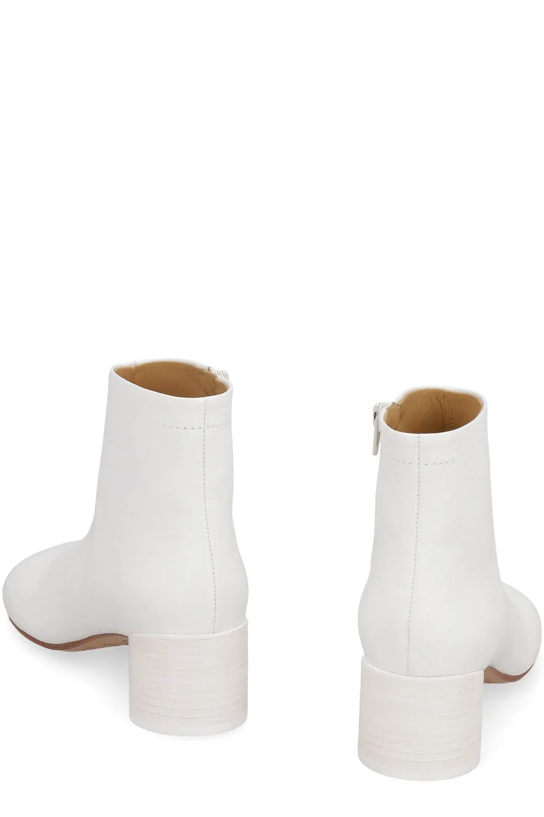 MM6 Maison Margiela Square Toe Ankle Heel Boots