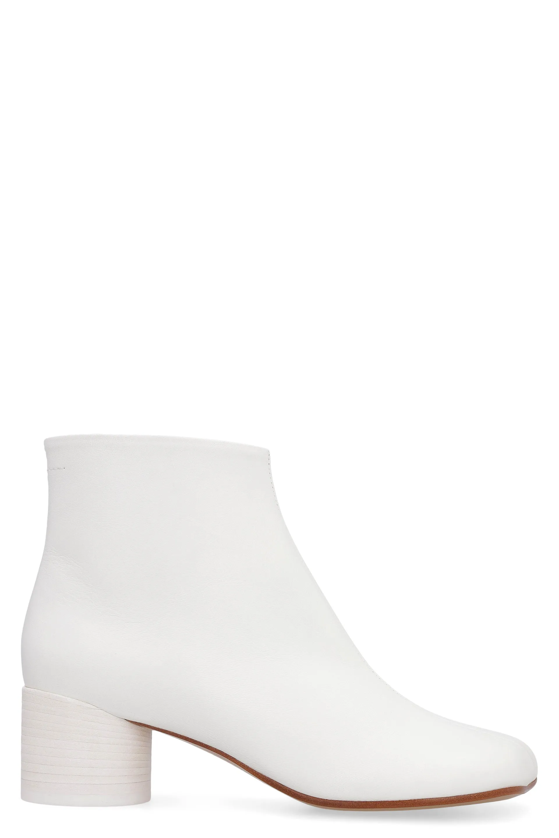 MM6 Maison Margiela Square Toe Ankle Heel Boots