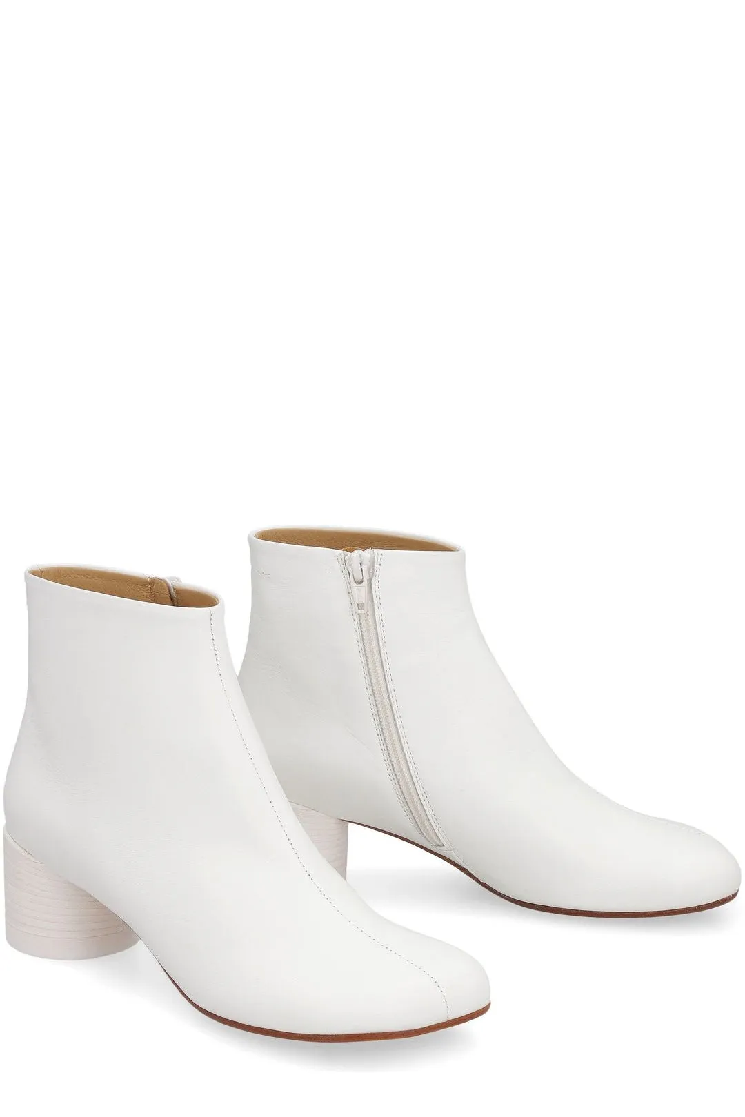 MM6 Maison Margiela Square Toe Ankle Heel Boots