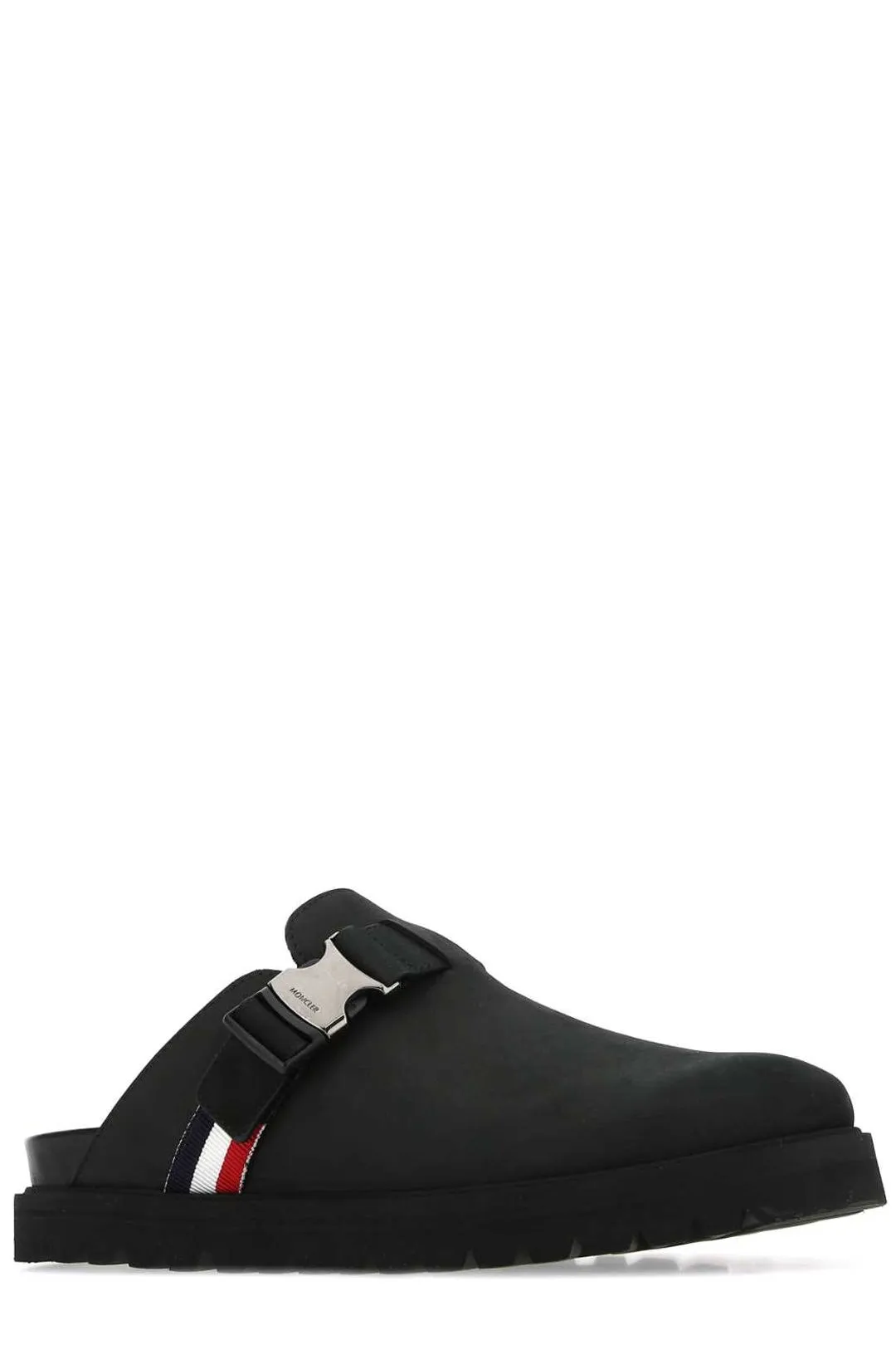 Moncler Logo Buckle Slip-On Sandals