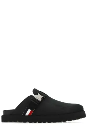 Moncler Logo Buckle Slip-On Sandals