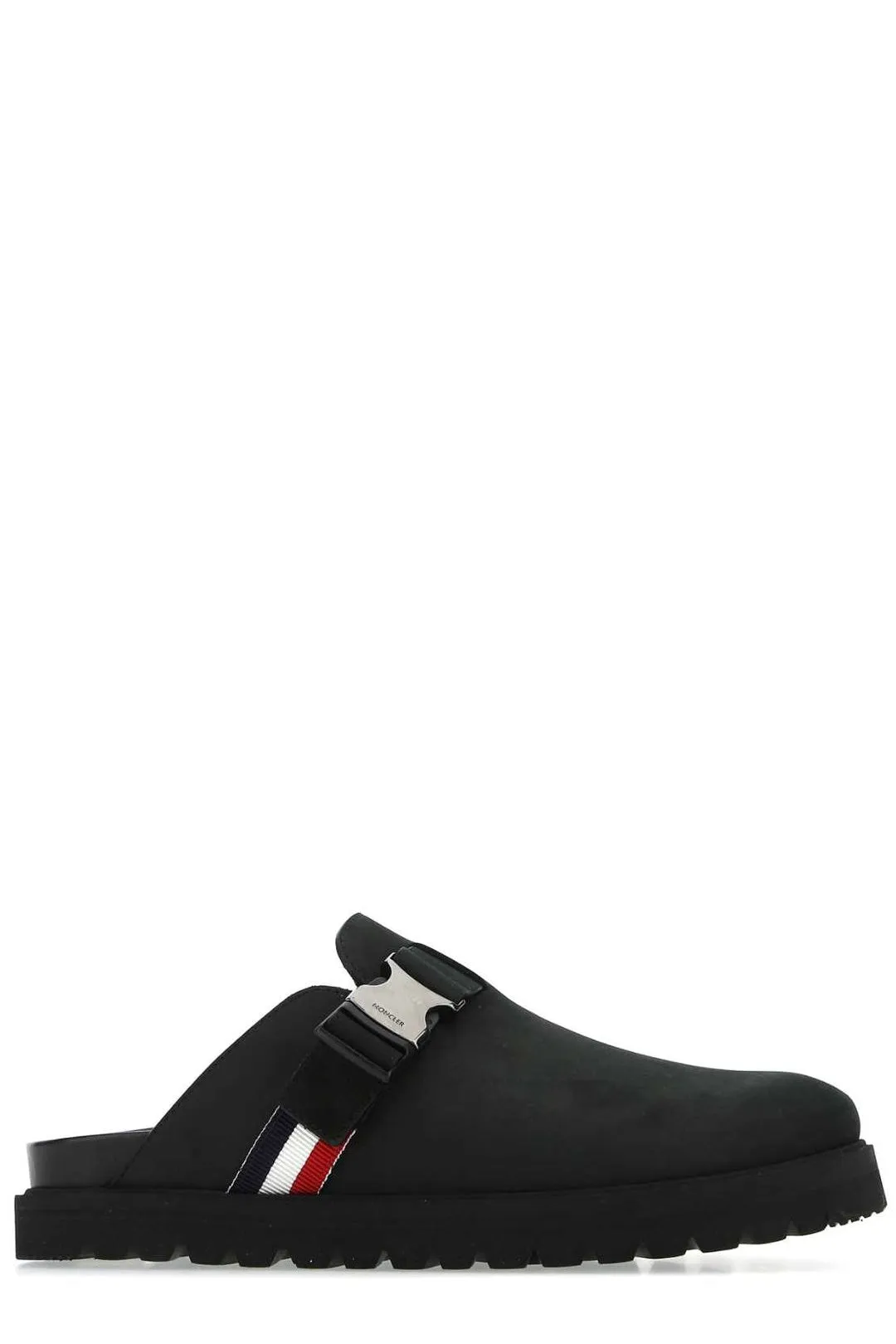 Moncler Logo Buckle Slip-On Sandals