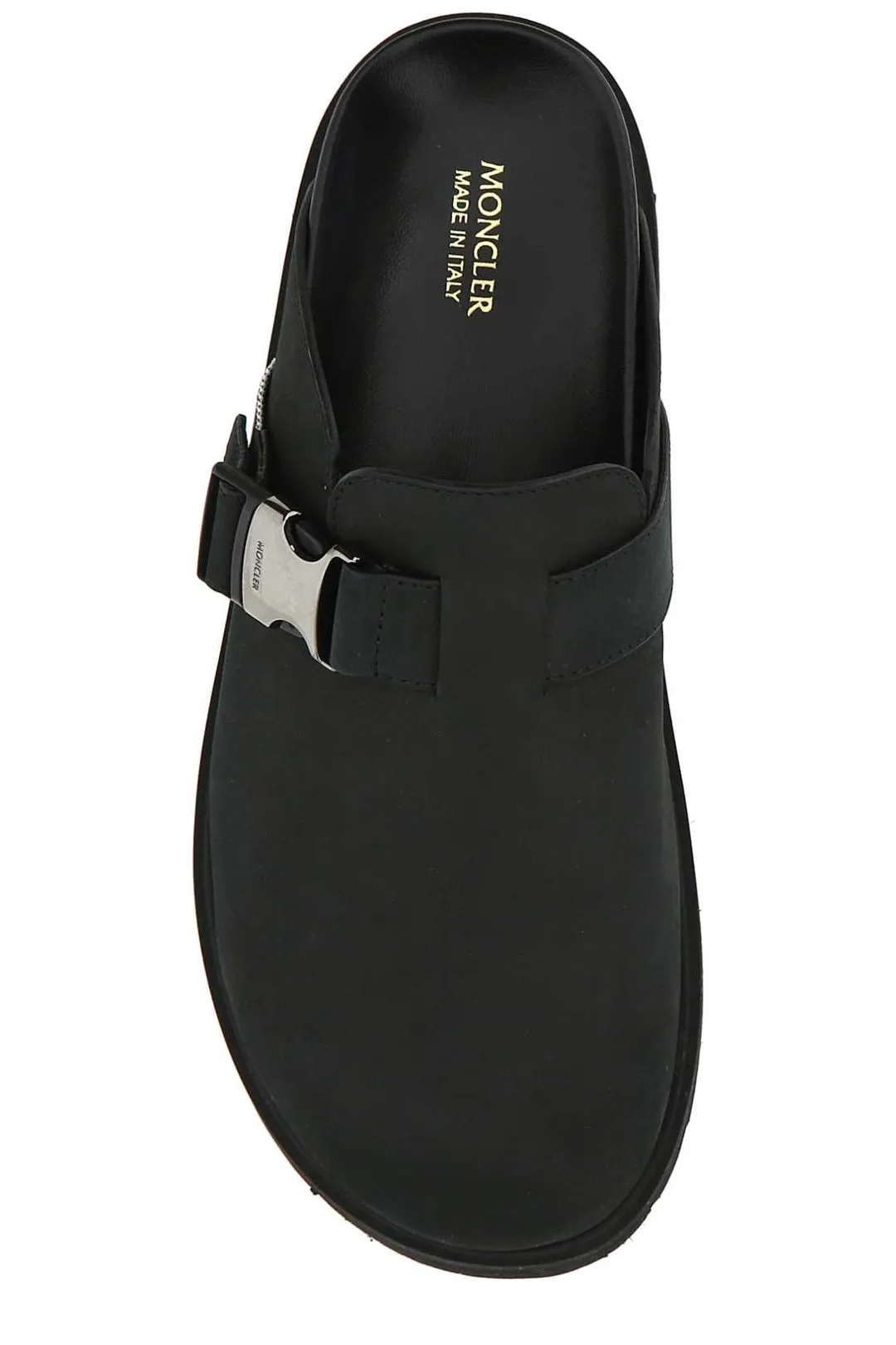Moncler Logo Buckle Slip-On Sandals
