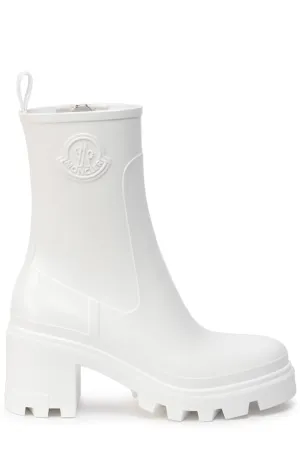 Moncler Logo Embossed Chelsea Boots