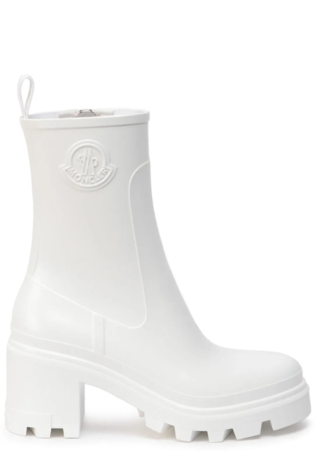Moncler Logo Embossed Chelsea Boots